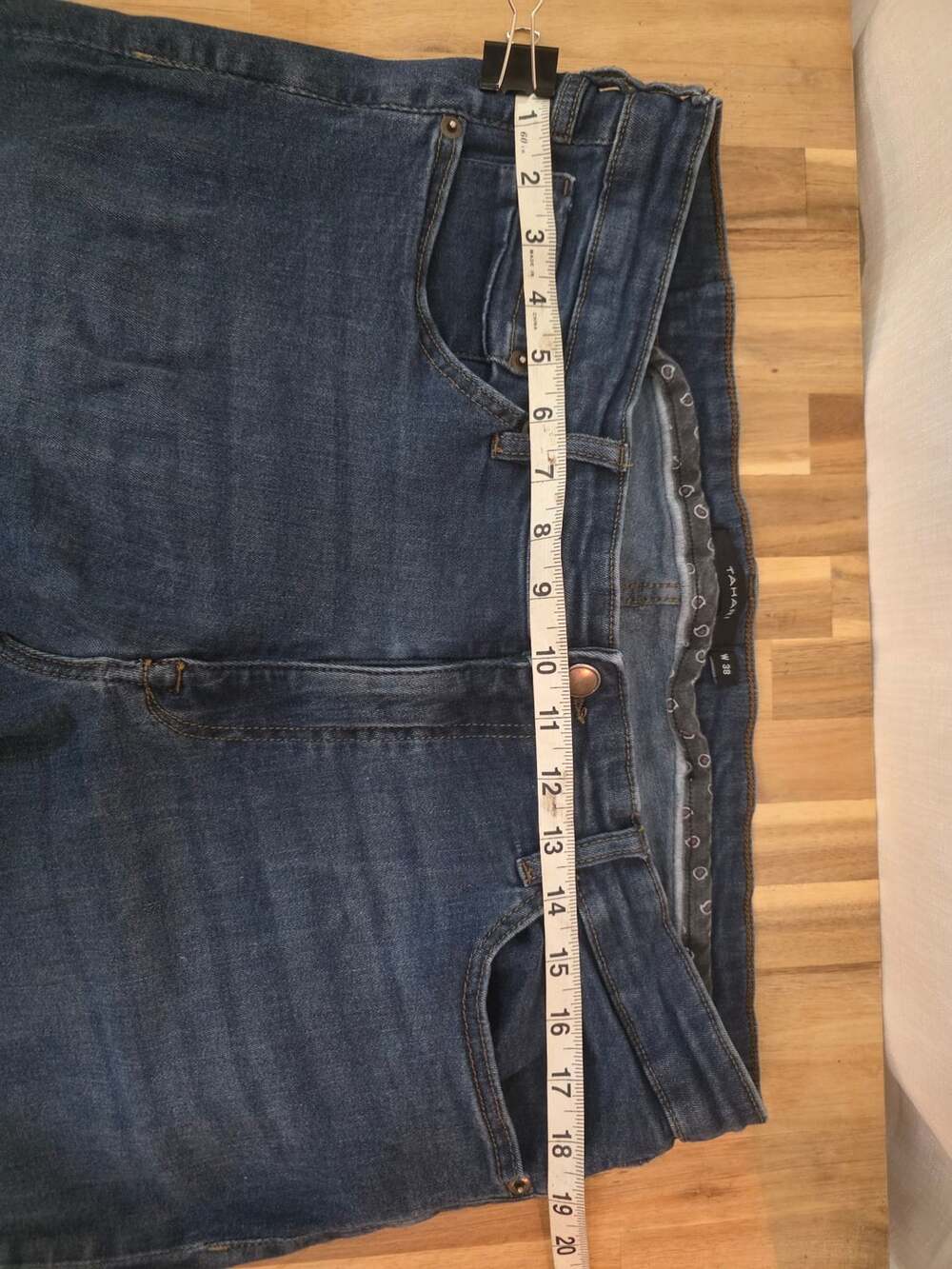 Tahari Dark Wash Stretch Denim Jeans W 38 - Picture 5 of 7